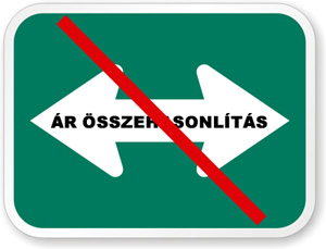 ár összehasonlítás
